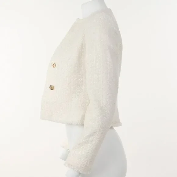 Calvin Klein Petite Tweed Blazer - Picture 3 of 5